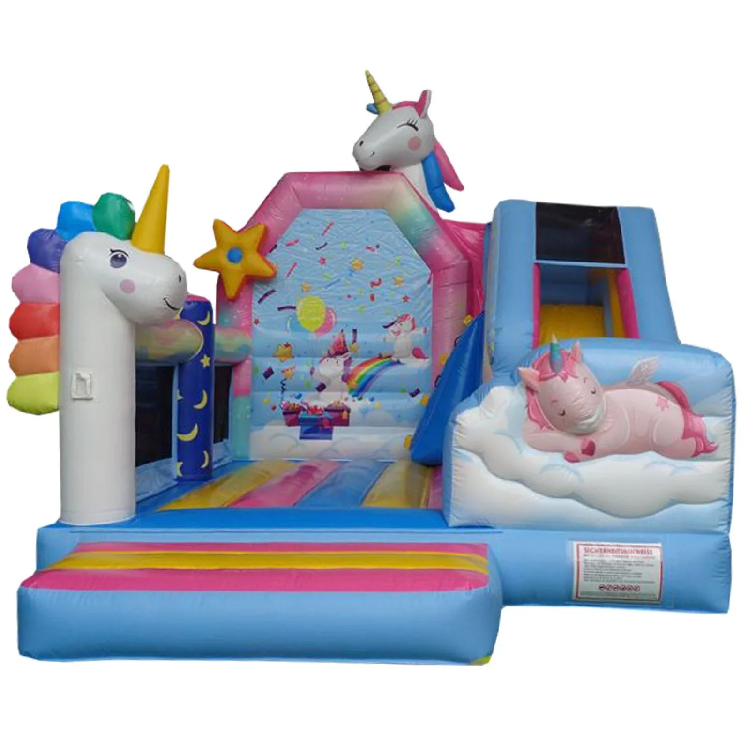 Hüpfburg Einhornland mit Rutsche