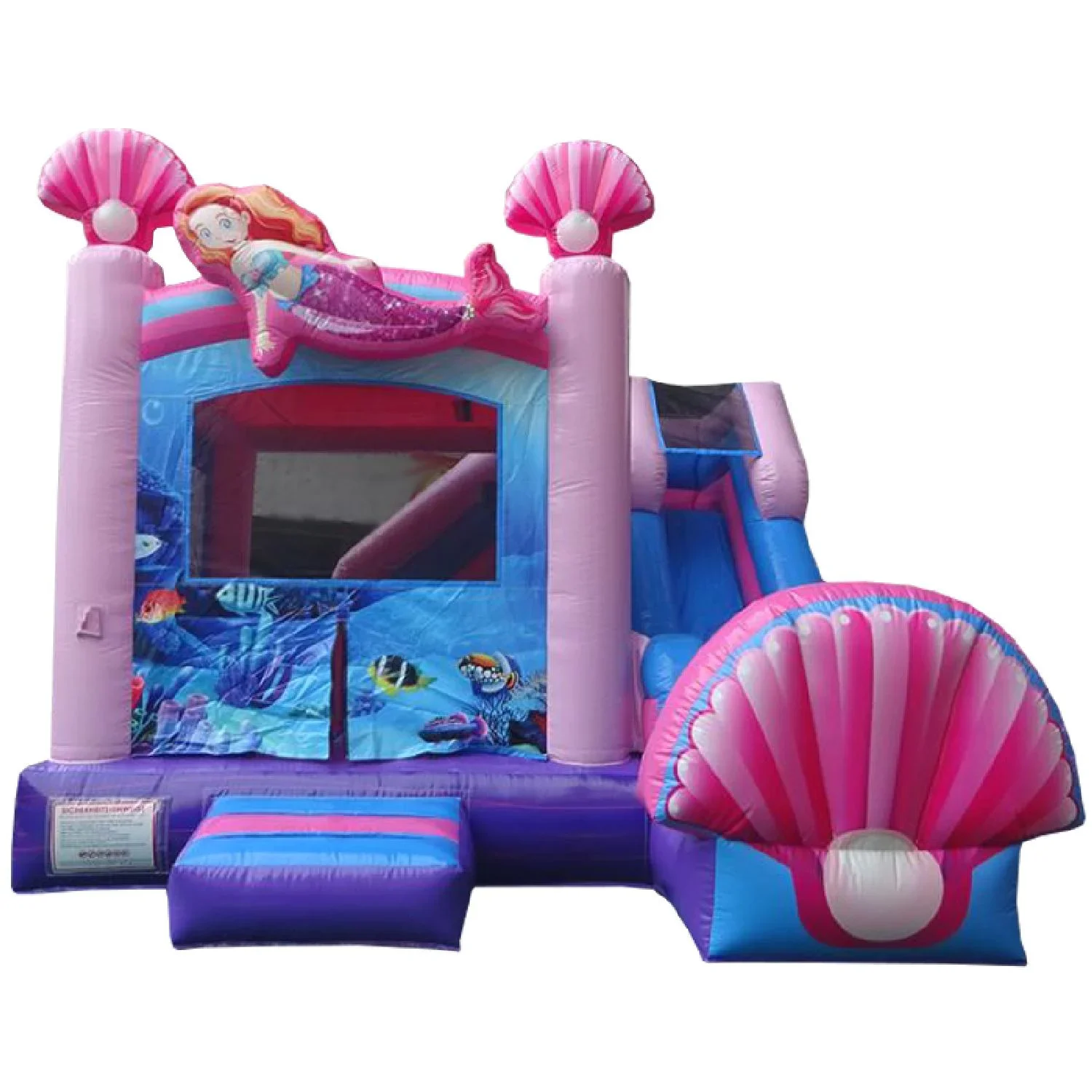 Hüpfburg Badenixe mit Rutsche