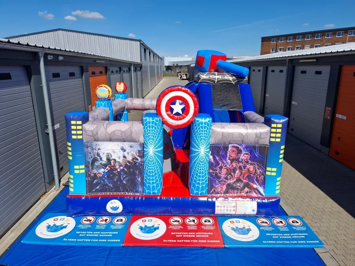 Hüpfburg Superhelden